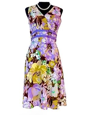 COLDWATER CREEK ~ Women’s lightweight partially lined sleeveless dress size 8P